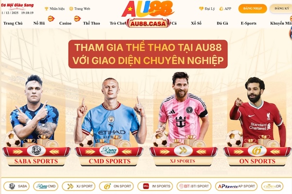 Tham gia thể thao tại AU88 với giao diện chuyên nghiệp